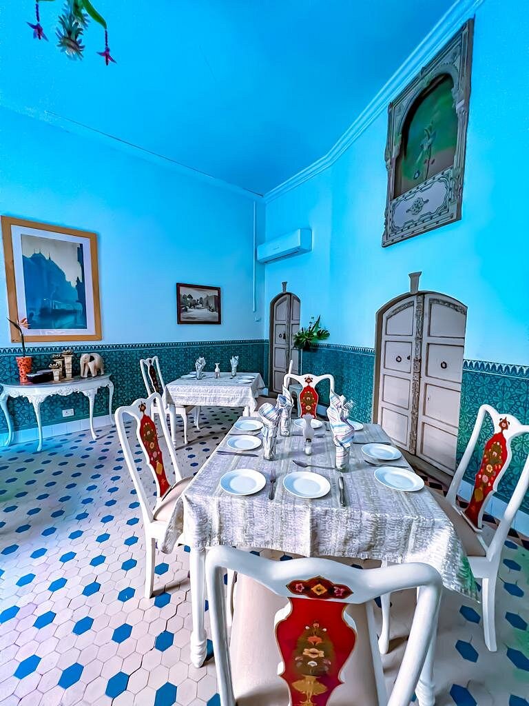 Hotel Bhanwar Niwas Bikaner courtyard restaurant