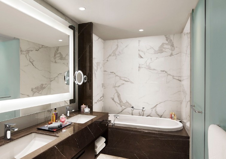 washroom with mirror light and white interior washroom with mirror light and white interior