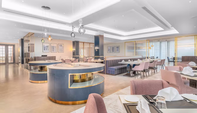 buffet area of the radisson kashmir