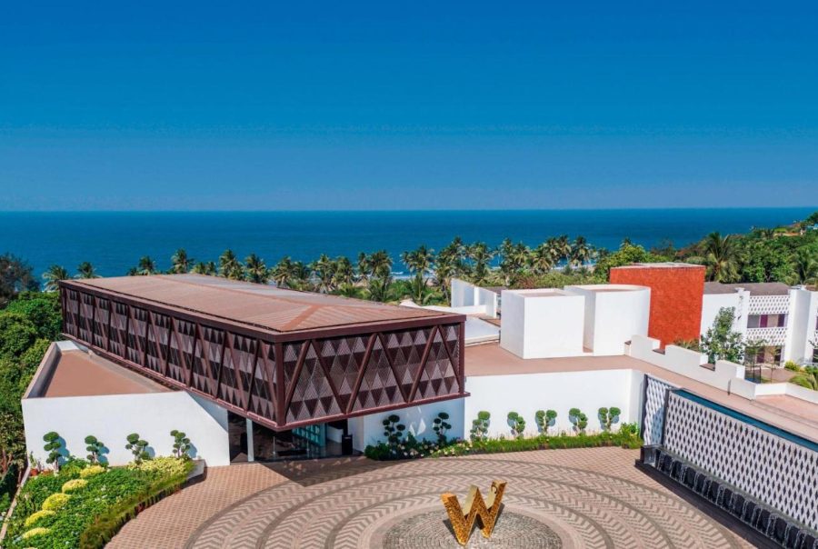 property top view with w logo in centre