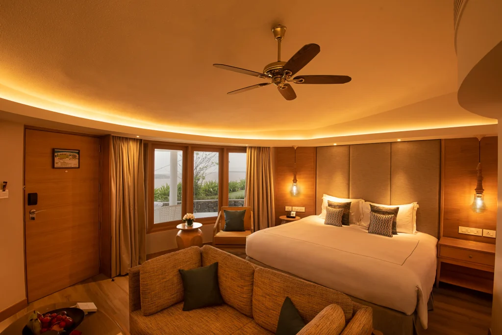 luxury room warm theame taj fishermen Mamallapuram