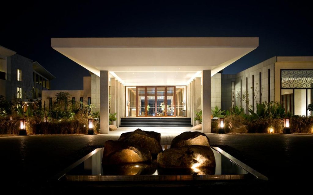 Hyatt Hyderabad Gachibowli Night View Hyatt Hyderabad Gachibowli Night View