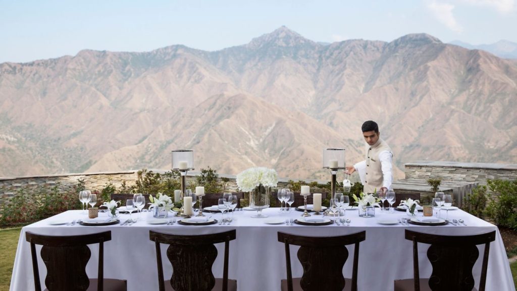 JW Marriott Mussoorie Walnut Grove Resort & Spa - outdoor dining JW Marriott Mussoorie Walnut Grove Resort & Spa - outdoor dining