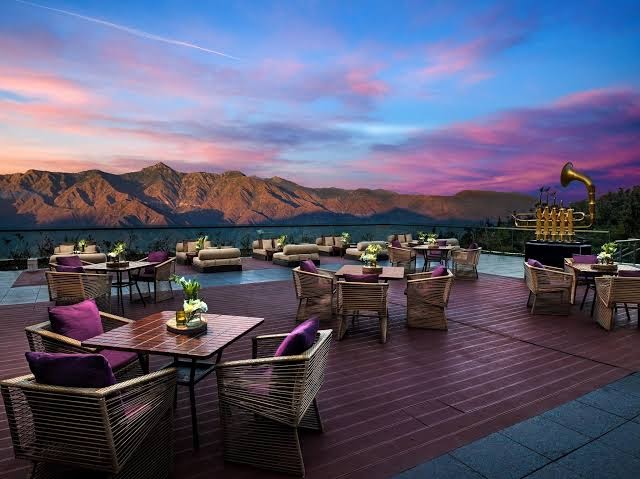 JW Marriott Mussoorie Walnut Grove Resort & Spa- outdoor restaurant dining JW Marriott Mussoorie Walnut Grove Resort & Spa- outdoor restaurant dining