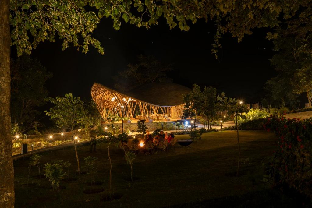 oneness rishikesh top view Night View