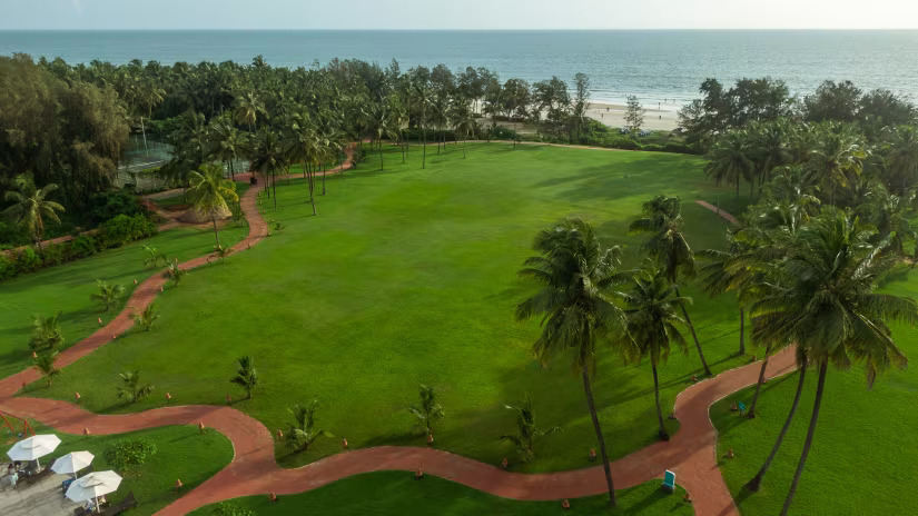top sea view with lawn of the resorts