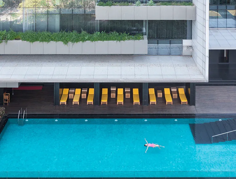 Trident Hyderabad Pool Area