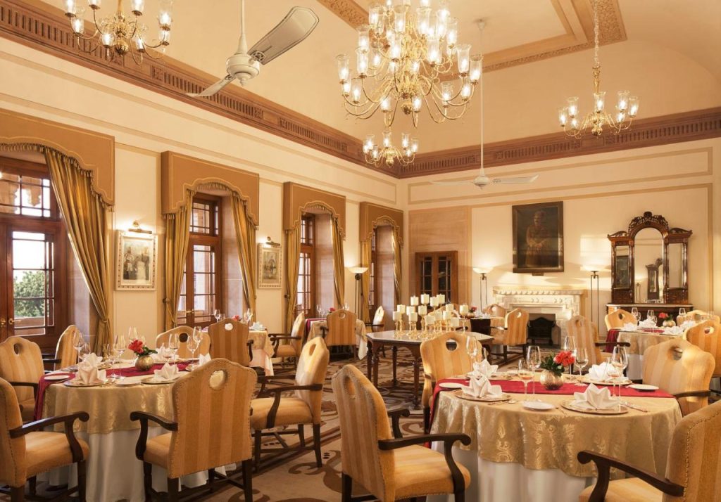 Umaid Bhawan Palace- dining area Umaid Bhawan Palace- dining area