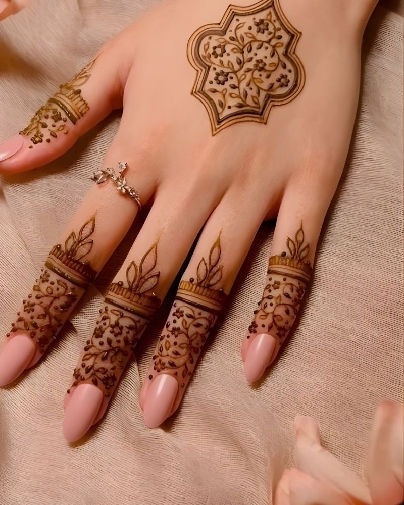 Very simple mehndi design suitable for beginners