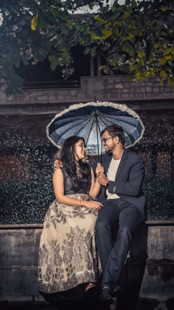 Pre Wedding Shoot Monsoon Romance Theme