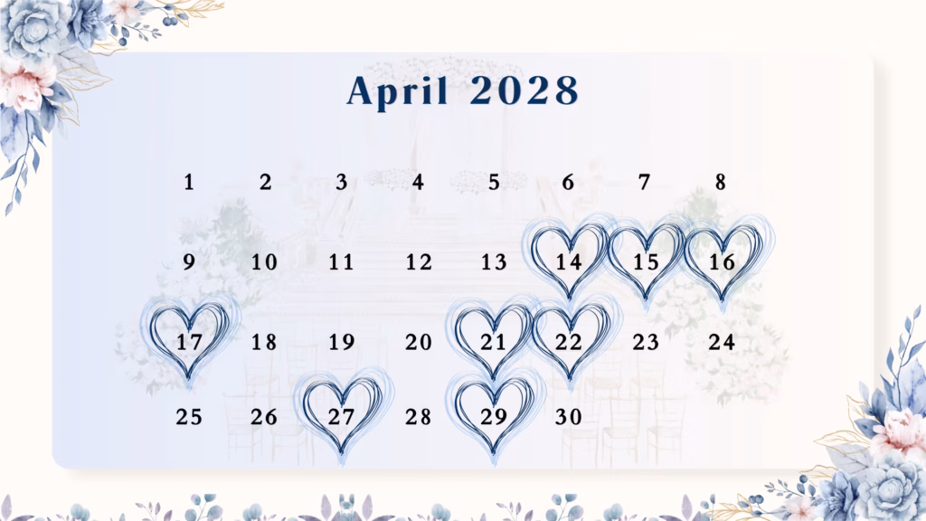 April Wedding Dates