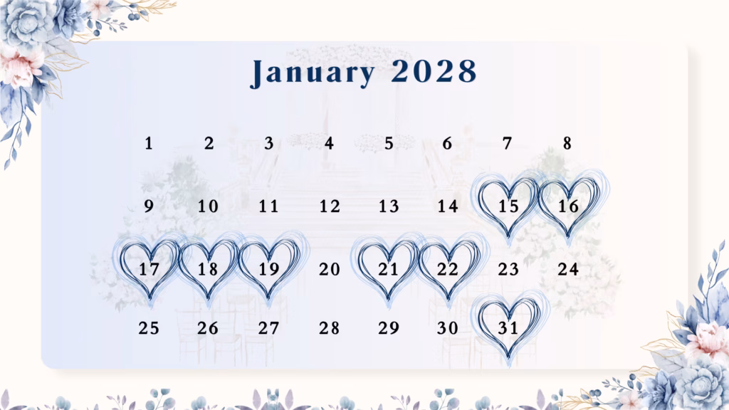 January Wedding Dates