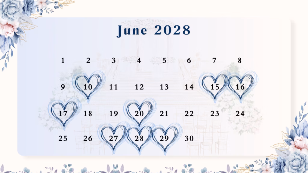 June Wedding Dates