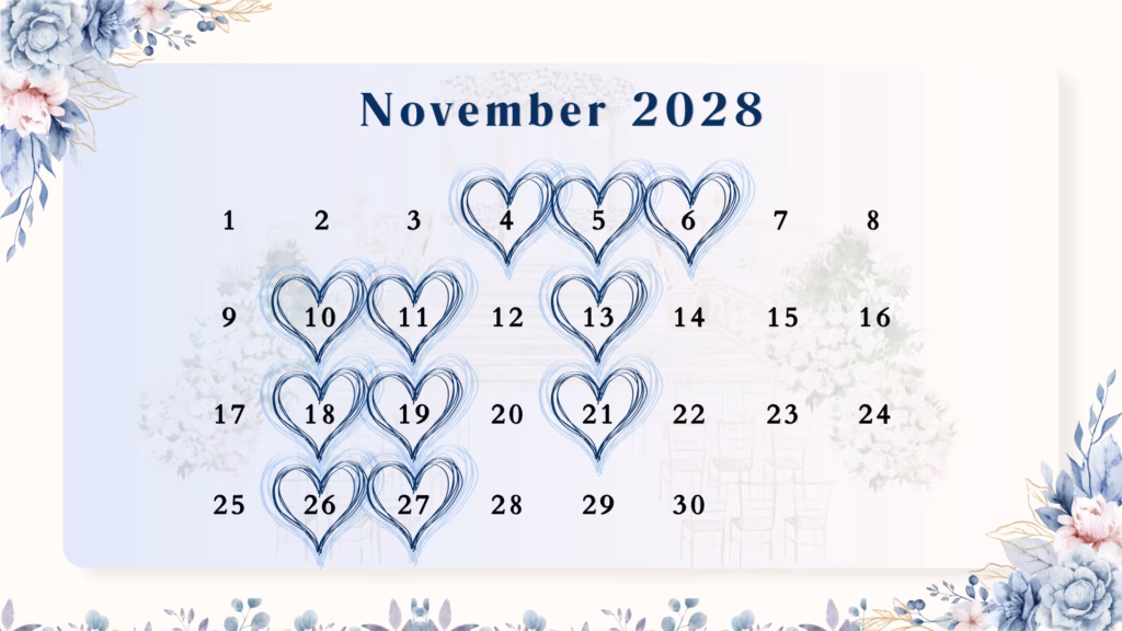 November Wedding Dates