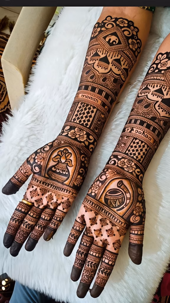 bridal-mehndi-for-south-indian-bride
