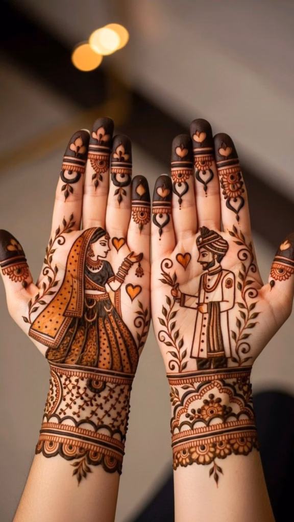 couple-matching-mehndi-designs