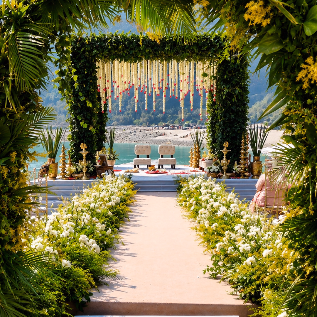 outdoor-wedding-mandap-riverside-venue-india