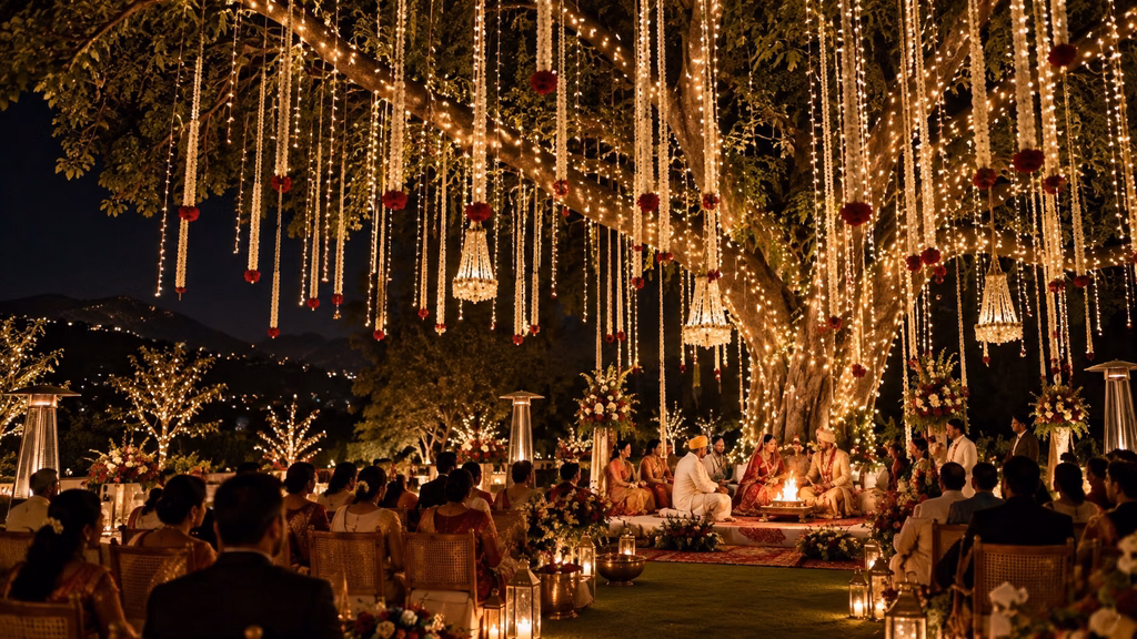 How cold does it get at night at an Indian winter wedding